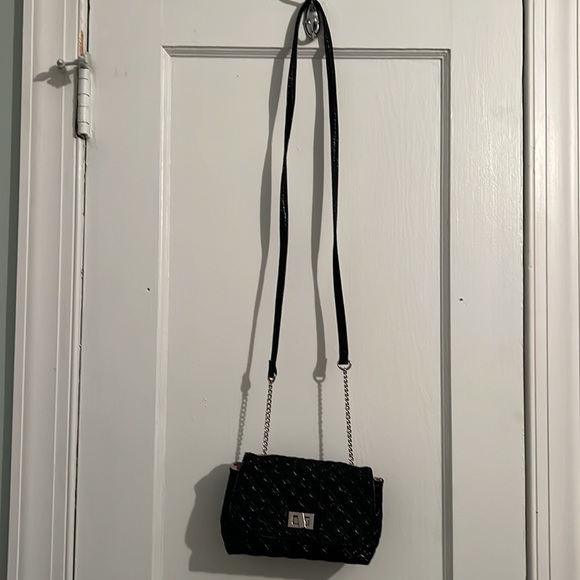 Small, black, sparkly handbag - Picture 4 of 5
